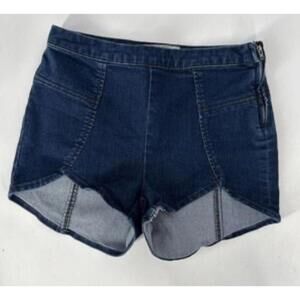 Free People Denim Shorts W28 Dark Wash Shortly‎ Shorts High Rise